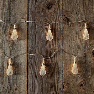 Signature Battery Operated Dome Metal Cap LED Light String, Silver, 4.5-Feet